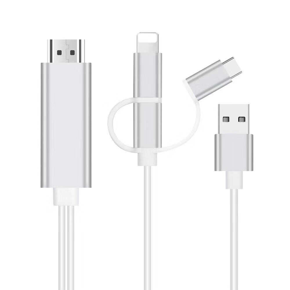 *Lagihitech* Cáp MHL 3 in 1 Hỗ Trợ Máy Chiếu Beecube
