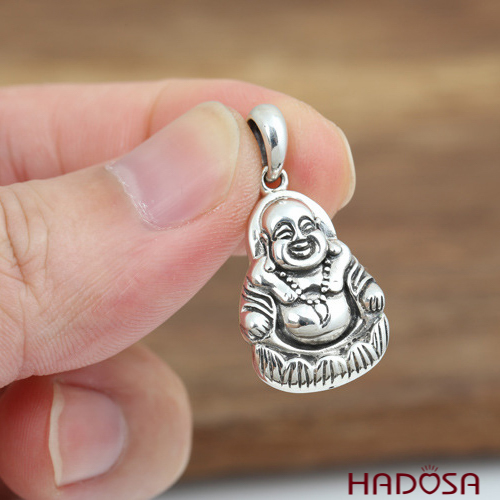 [Chính hãng] [FreeShip] ] [Có sẵn] [Có bảo hành] Mặt dây chuyền bằng bạc Phật di lạc