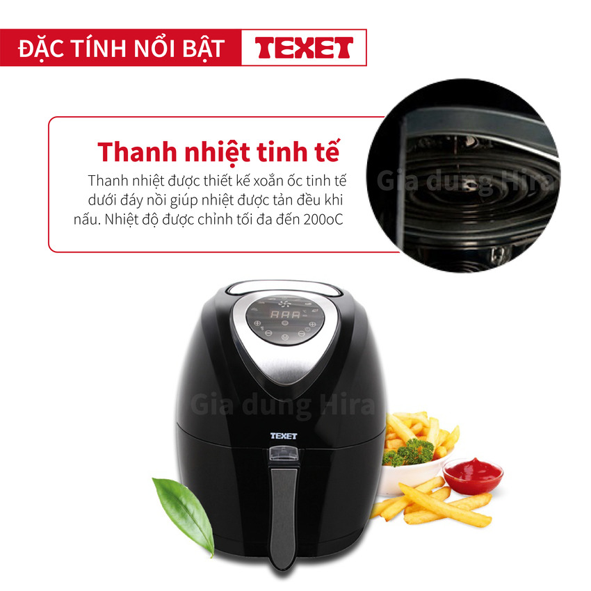 Nồi chiên không dầu TEXET 3,2L AF-612