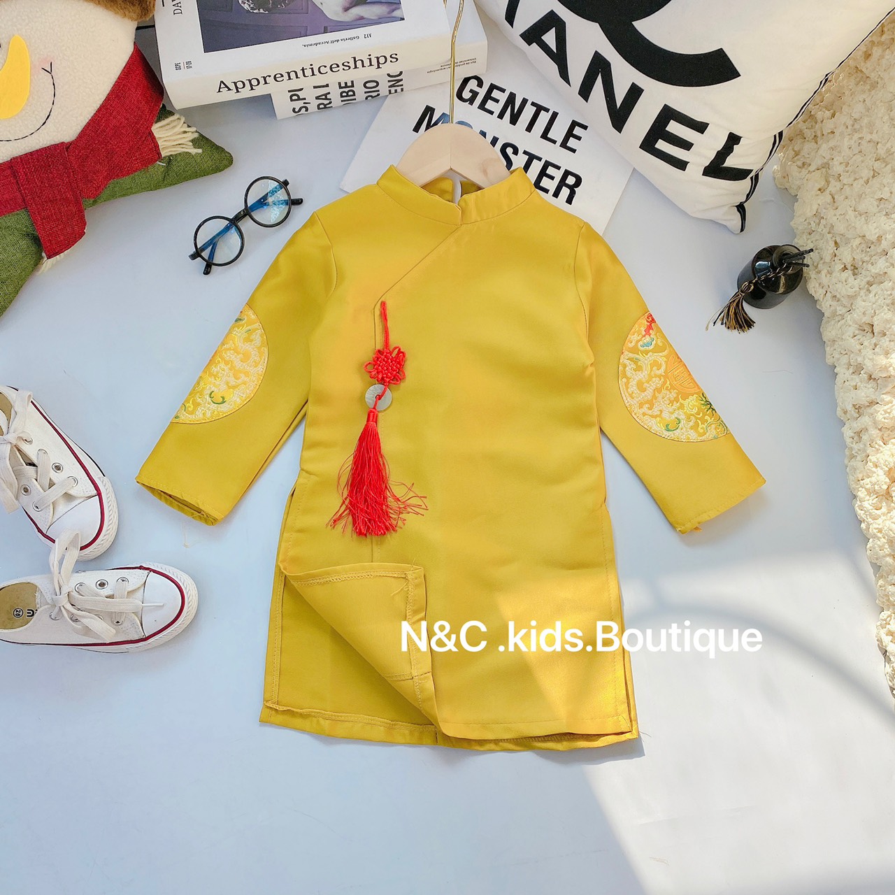 ÁO DÀI TRUYỀN THỐNG CHO BÉ TRAI ( SIZE 1TUỔI - 4 TUỔI)