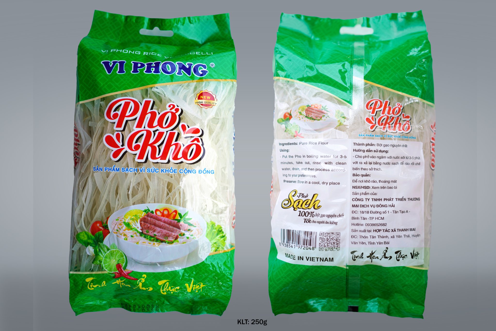 Bún gạo , phở khô Vi Phong ( 100% từ bột gạo ) 500g