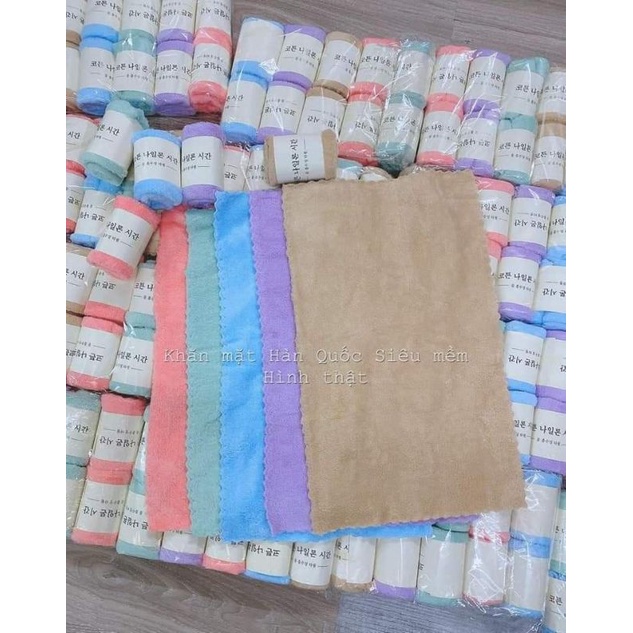 Khăn mặt Hàn Quốc lông mềm mịn siêu thấm