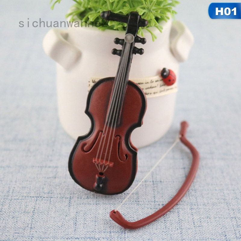 Mô hình đàn violin trang trí nhà búp bê