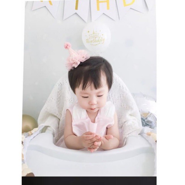 Mũ sinh nhật chóp vải siêu cưng