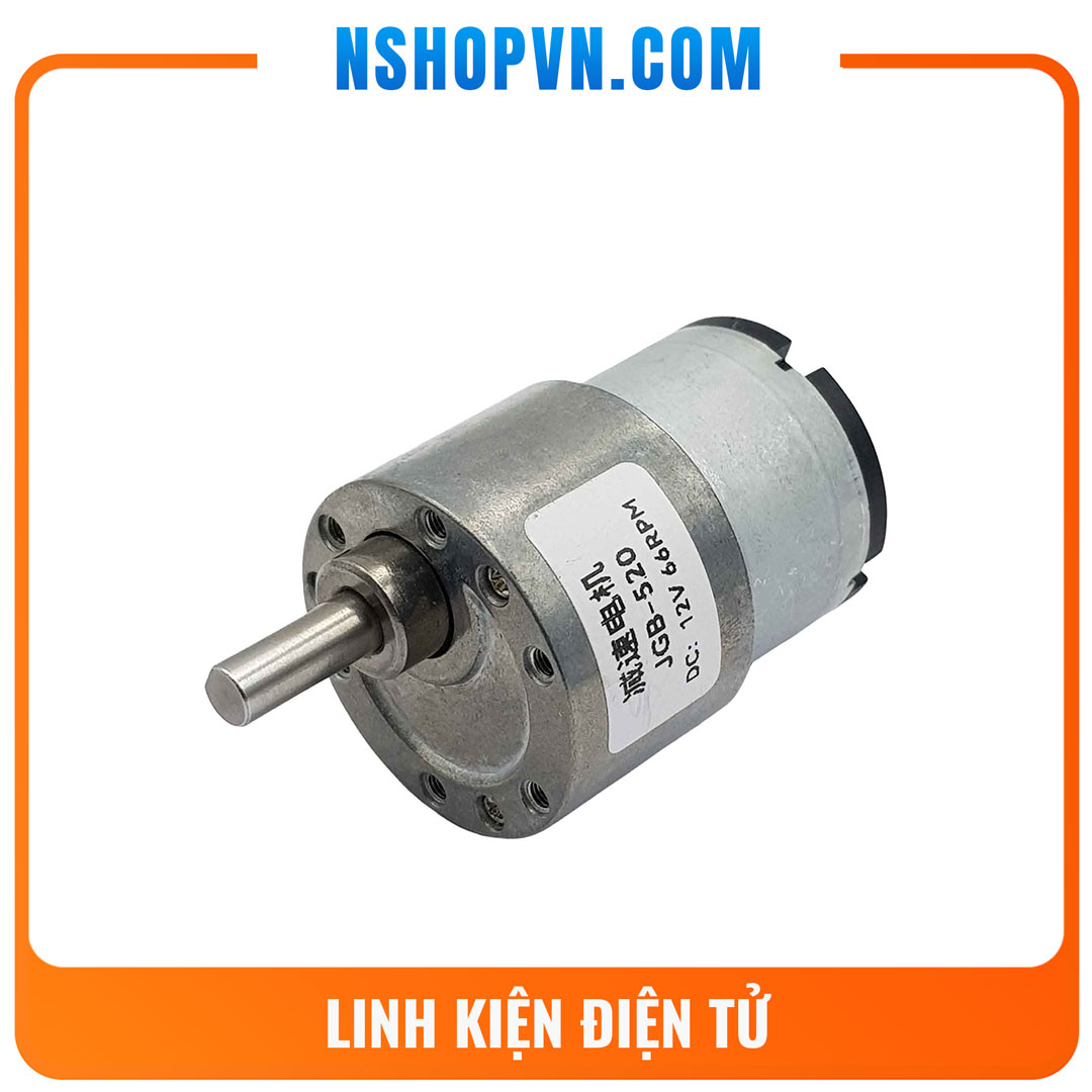Động cơ giảm tốc jgb37-520 12v 66rpm