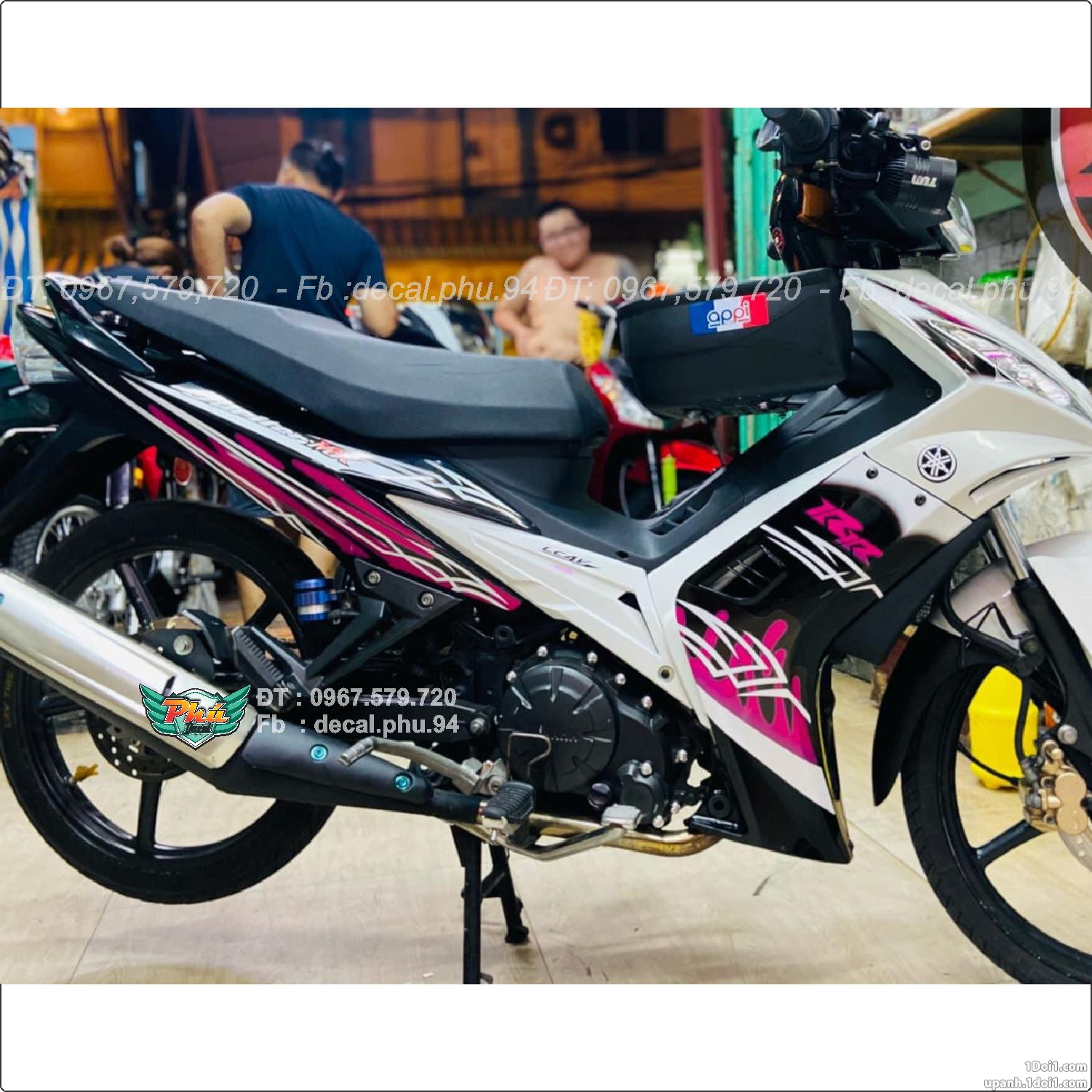 Tem rời exciter 2006-2010 trắng đen hồng
