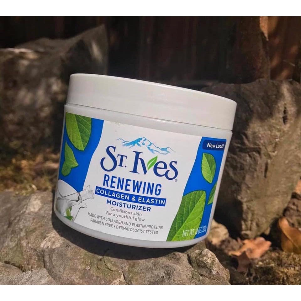 Kem Dưỡng Ẩm Body St.Ives Renewing Collagen & Elastin Moisturizer