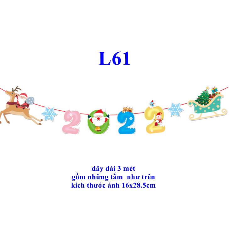 Bst 04 cờ treo noel nhiều mẫu ...