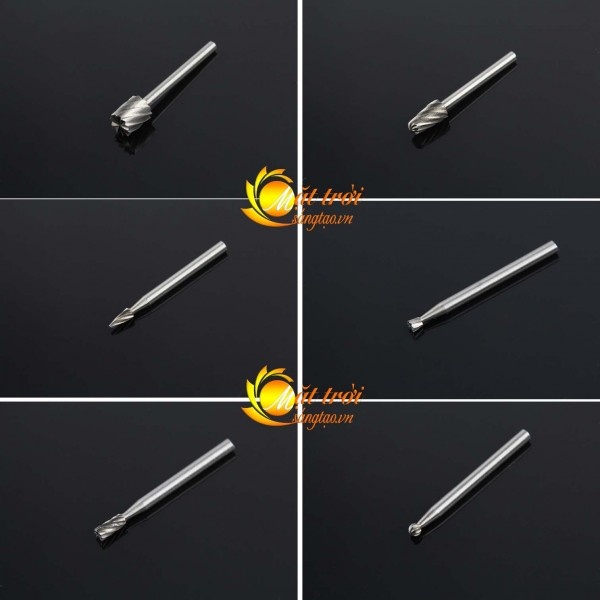 Bộ 6 mũi chạm trổ gỗ, nhựa MTST