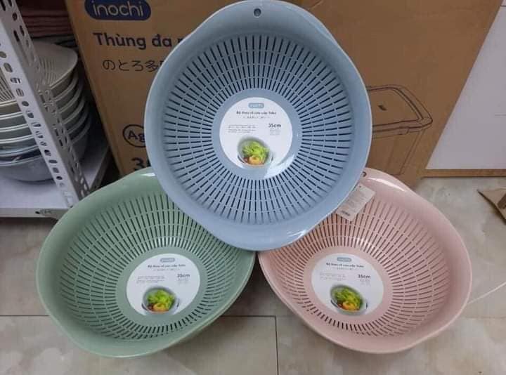 Bộ thau rổ Inochi cao cấp kt 35cm
