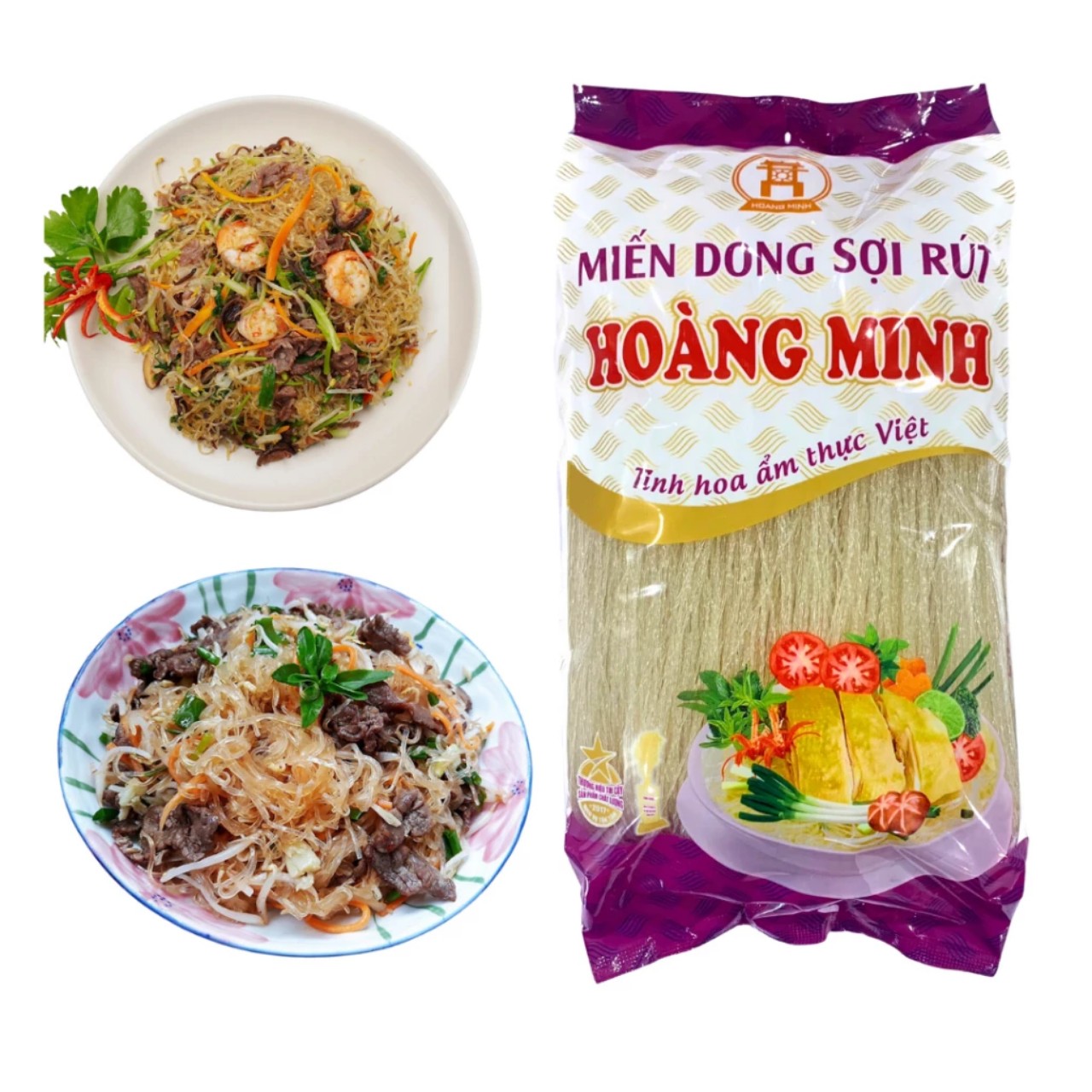 Miến dong sợi rút Hoàng Minh (500g) loại đặc biệt healthy, sợi dai ngon