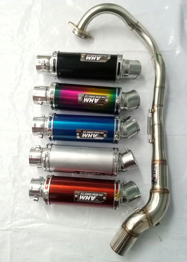 Cổ 2 khúc exciter 150 lắp tắt cả các lon pô độ.cổ cao