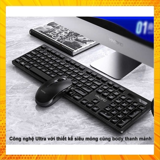 Bàn phím và chuột không dây yindiao v3max