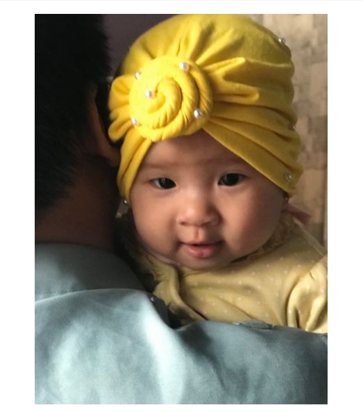 [HCM]Turban đính Lấp lánh cho bé (Kèm tóc giả)