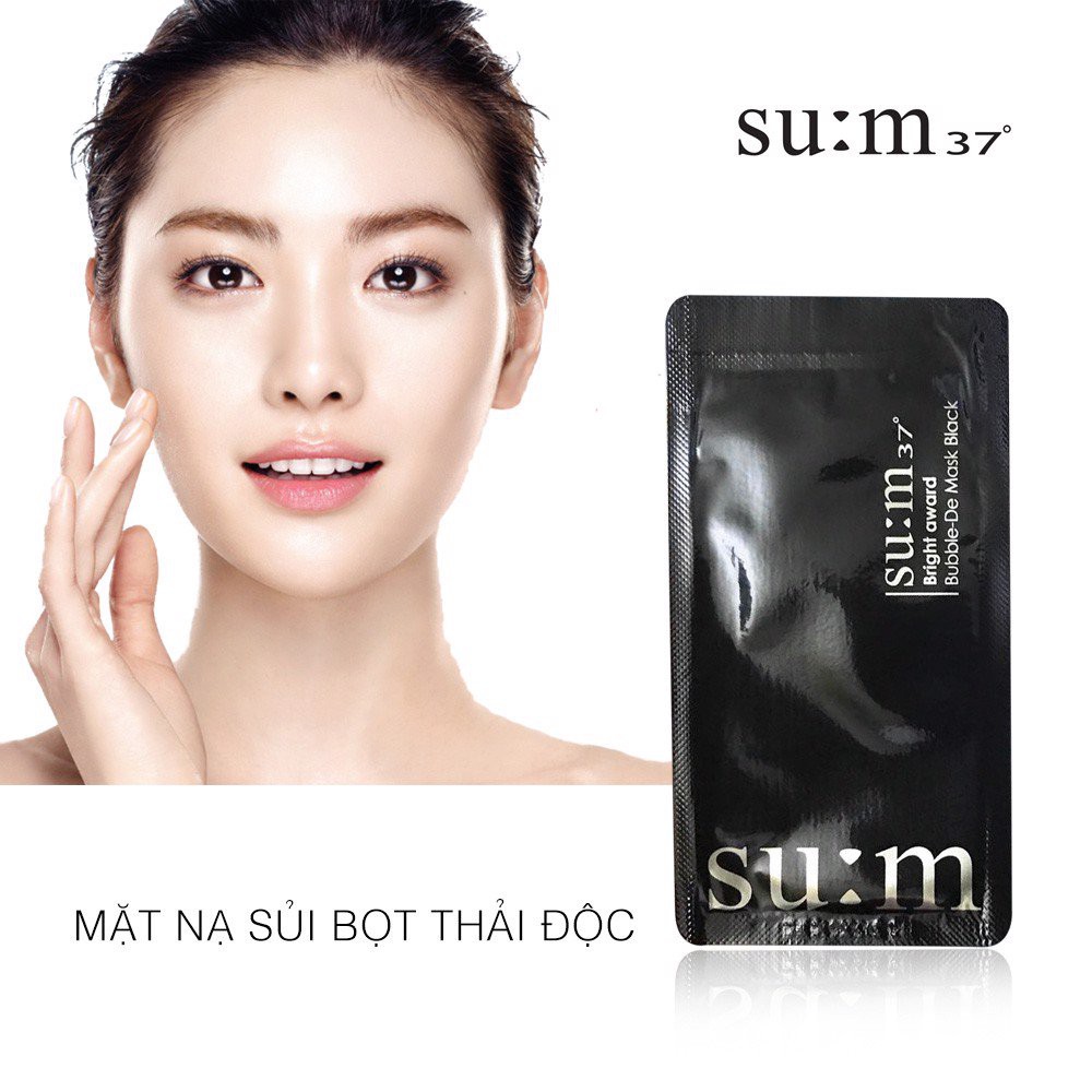 Mặt nạ sủi bọt thải độc da Sum37 Bright Award Bubble-De Mask