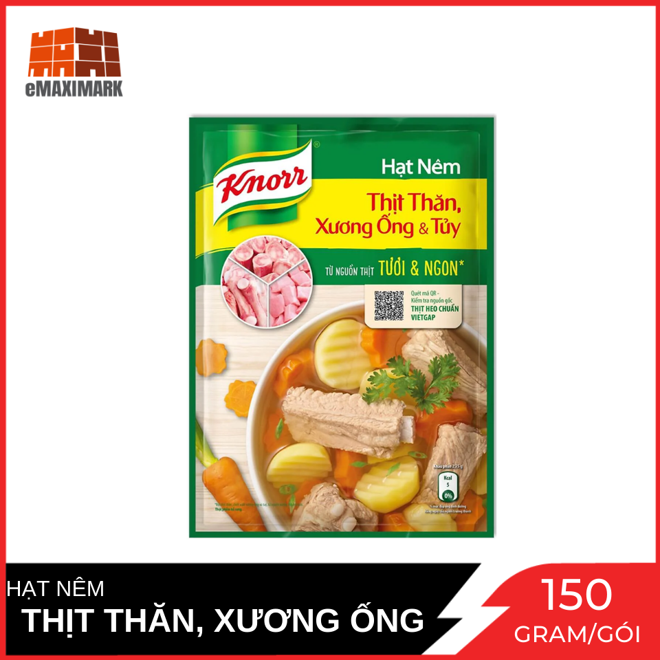 Hạt Nêm Knorr Thịt Thăn Xương Ống & Tủy Gói 150G