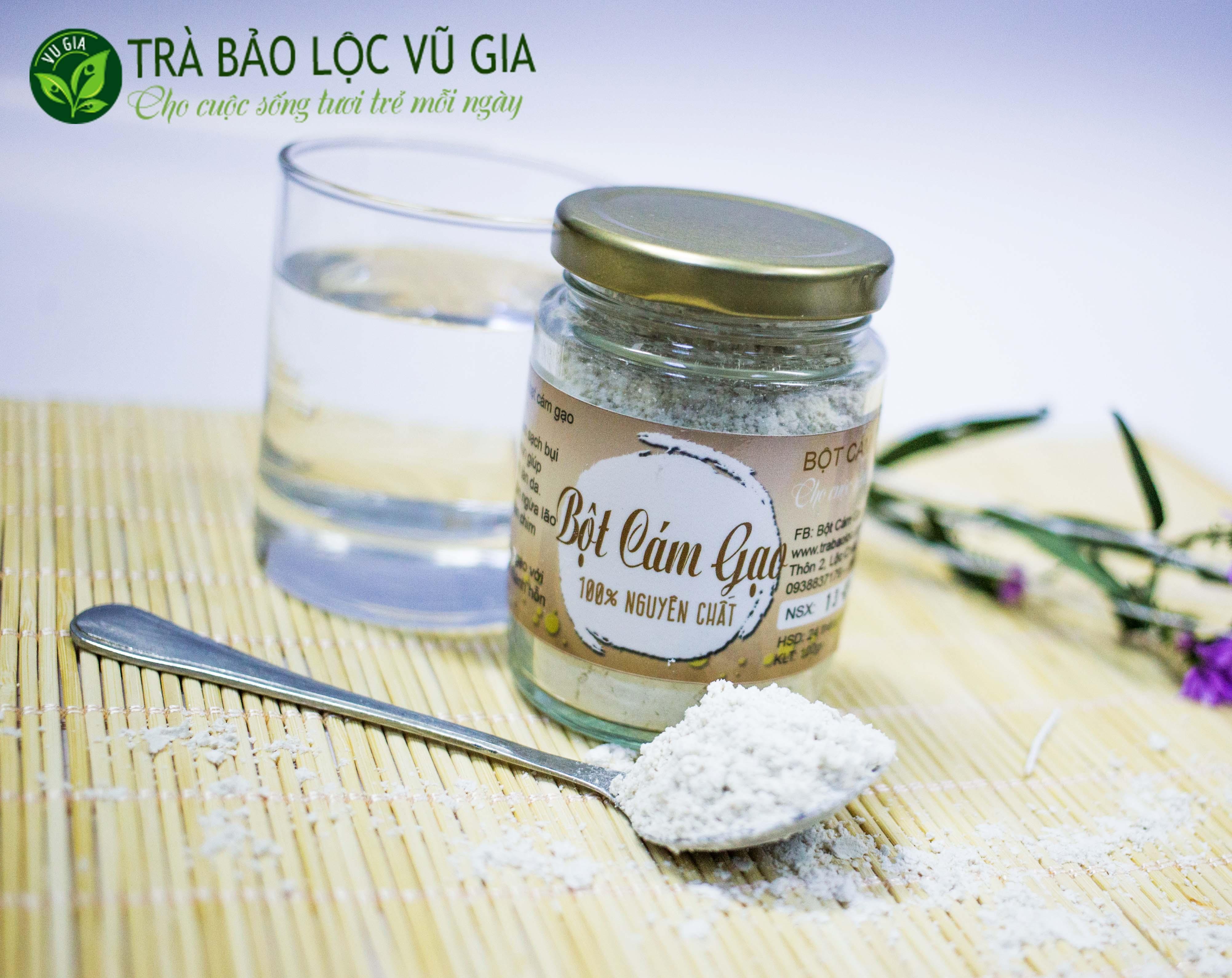 Combo 2 Bột Cám Gạo Nguyên Chất Vũ Gia (100g/hũ) - Đắp mặt nạ dưỡng da, tẩy tế bào chết, se khít lỗ chân lông, đánh bay mụn ẩn - Đã được kiểm nghiệm y tế