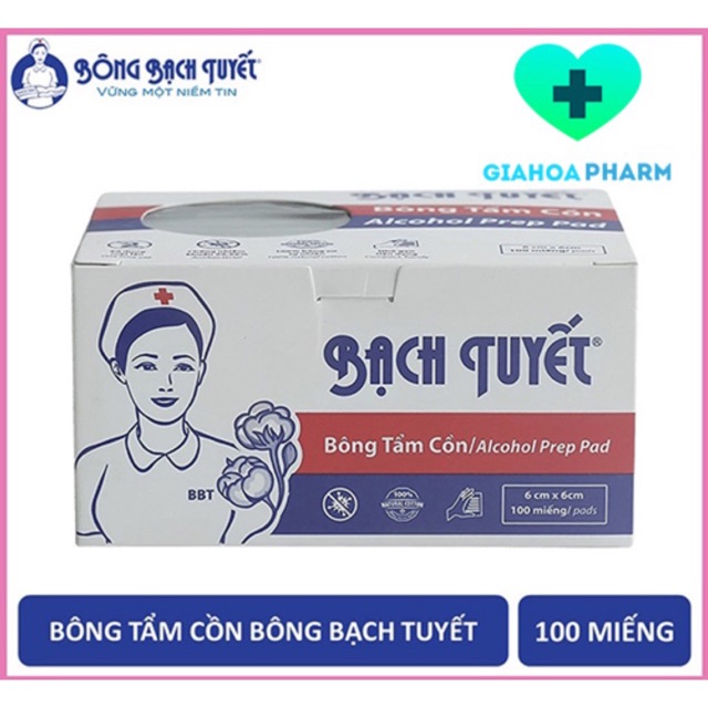 [HCM]Bông tẩm cồn Bạch Tuyết - Alcohol Pad