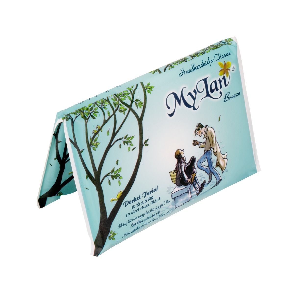 Dây 10 gói khăn giấy bỏ túi My Lan