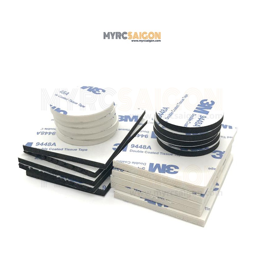 Combo 10 Miếng dán 2 mặt 3M tròn dán đồ trang trí xe hơi (ĐƯỜNG KÍNH 4CM, DÀY 3MM) 4.9