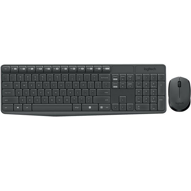 [HCM]Bộ bàn phím chuột không dây Logitech MK235