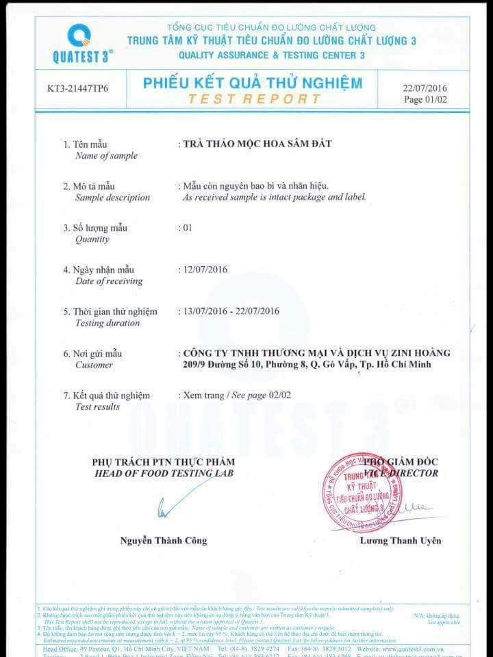 [HCM]Trà hoa sâm đất plus mẫu mới dạng viên hộp 30 viên