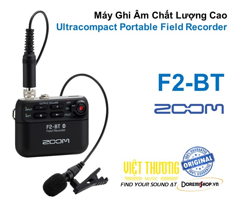 Máy ghi âm ZOOM recorder F2 F2-BT