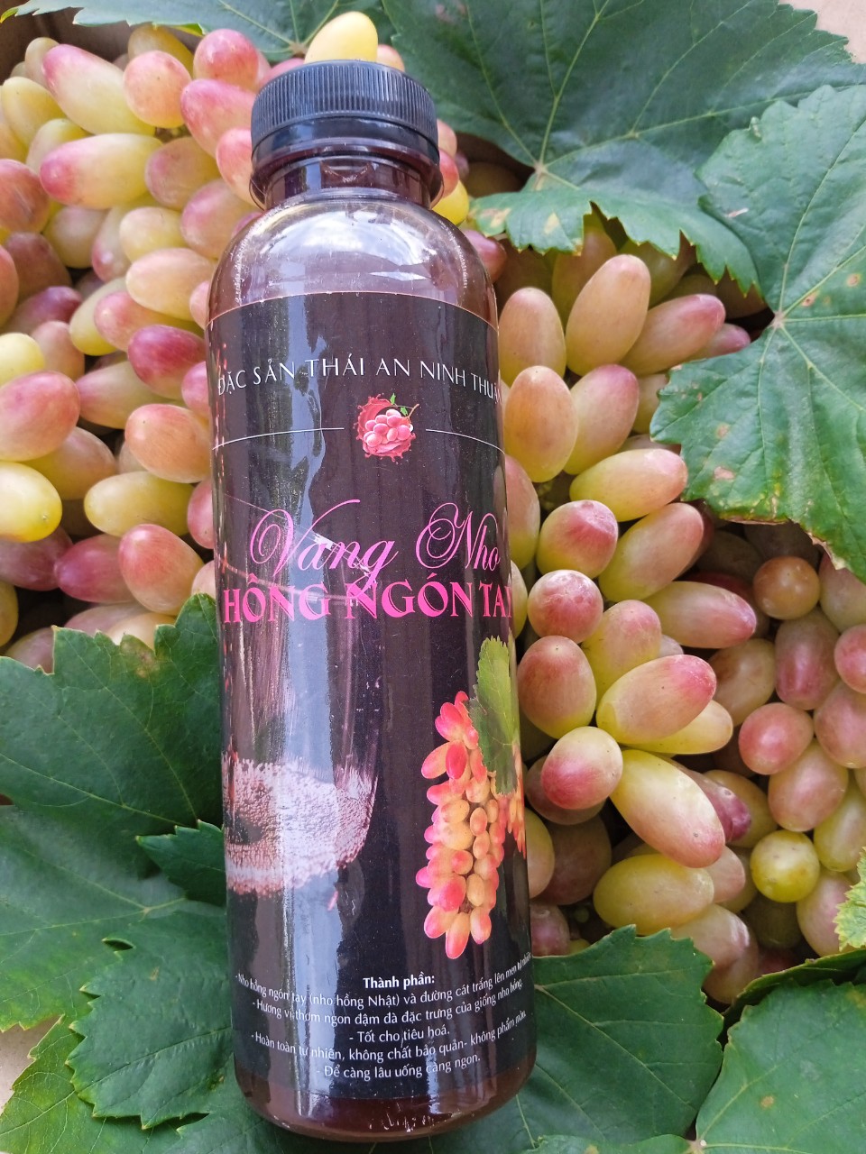 Nước Nho Hồng Nhật Lên Men (Vang Nho Hồng Nhật) 500ml & 750ml