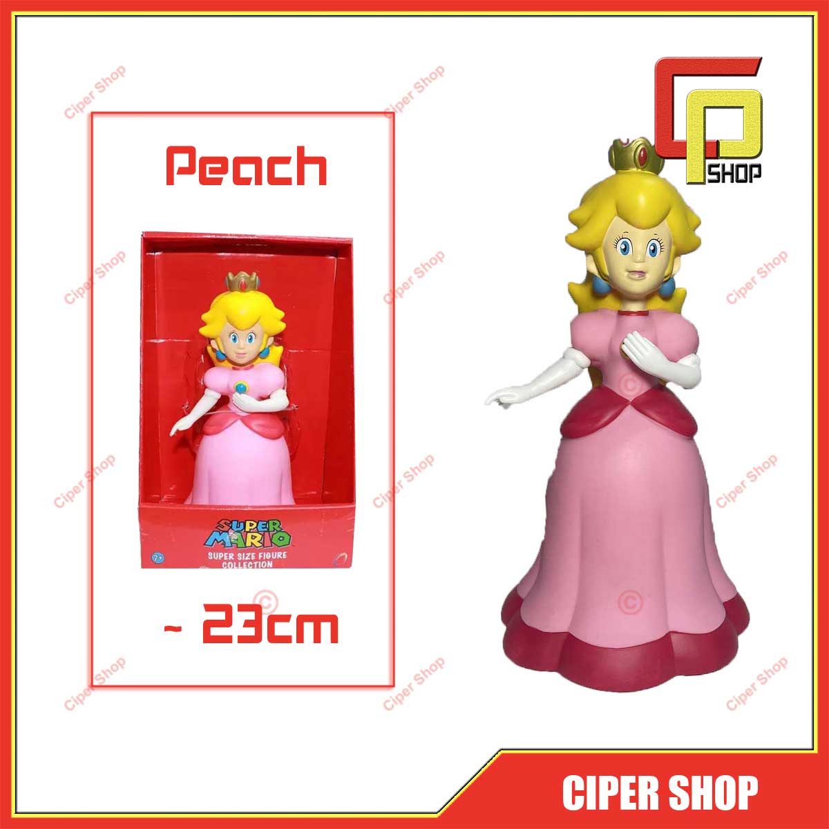 Princess Peach model-Mario-shaped Peach Mario figure