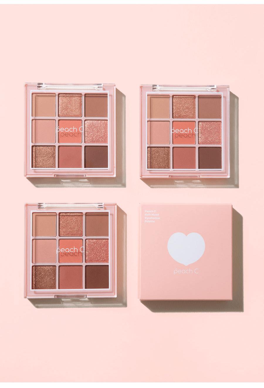 [HCM]Phấn Mắt 9 Màu Peach C Soft Mood Eyeshadow Palette #Sofl Coral