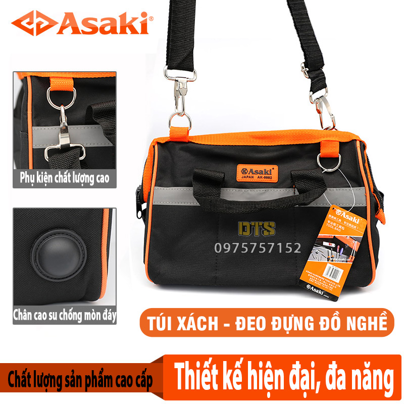 Túi đựng đồ nghề kỹ thuật chính hãng Asaki