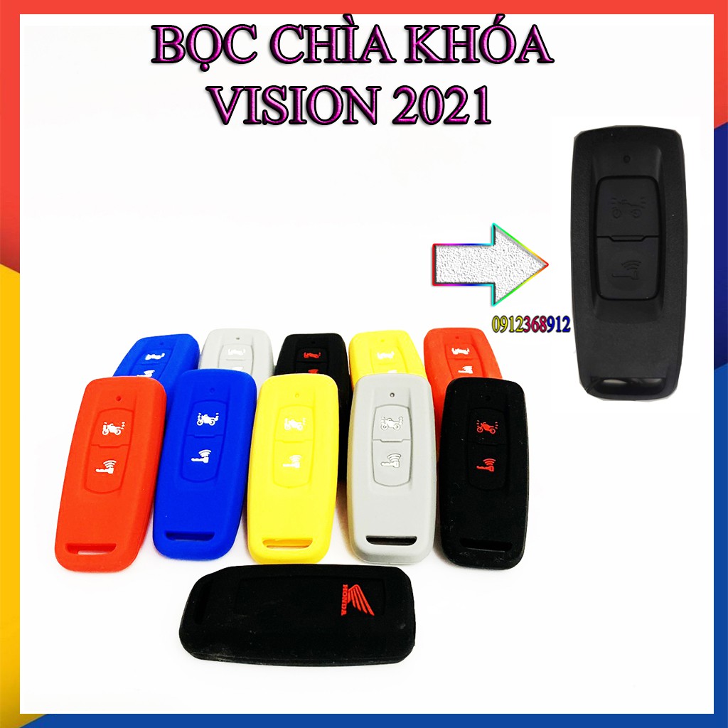Bọc Chìa Khóa Vision 2021 - Vision 2022 - bao khóa Smartkey Silicon