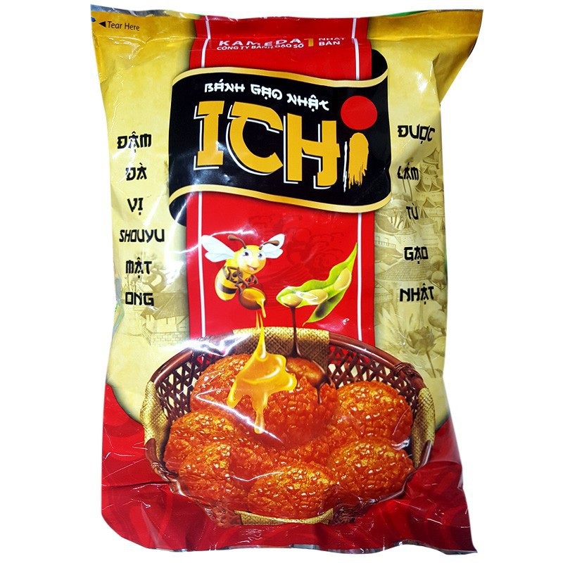 COMBO 3 GÓI BÁNH GẠO ICHI NHẬT 100G/GÓI