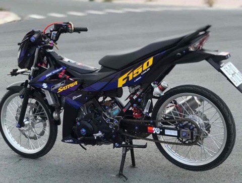 Tem rời satria fi xanh đen