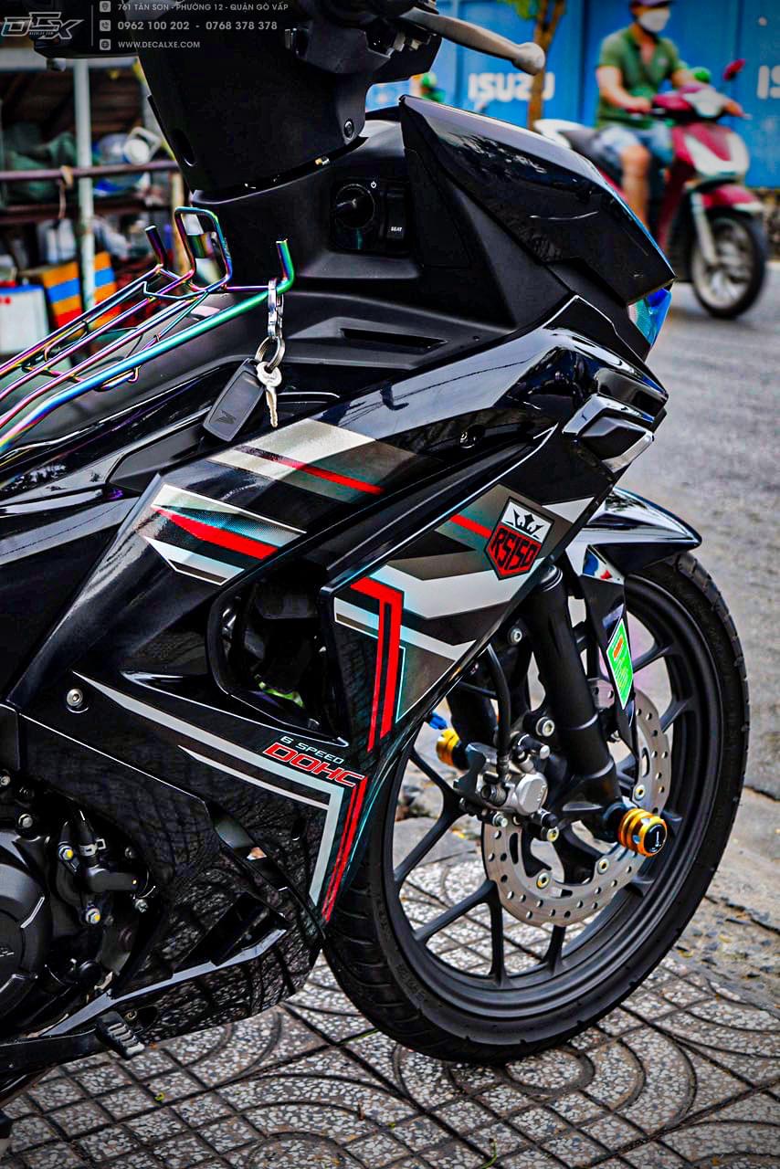 Tem rời dán xe winner v3 mẫu rs150r xe đen cực đẹp