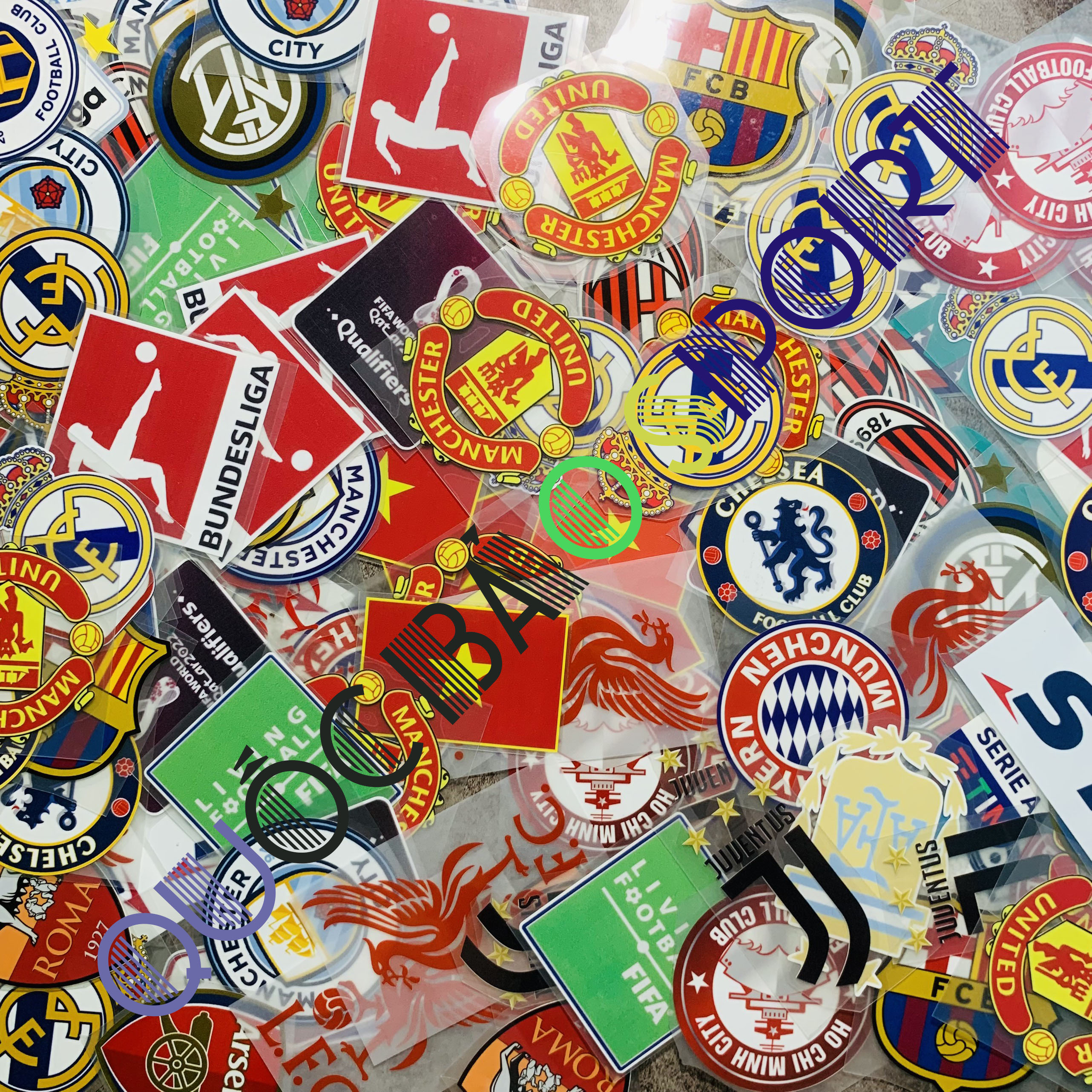 [Logo bóng đá- logo câu lạc bộ] Sticker Patch logo- decal clb cao cấp