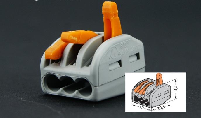 100 chiếc cút nối dây điện nhanh KV774-3