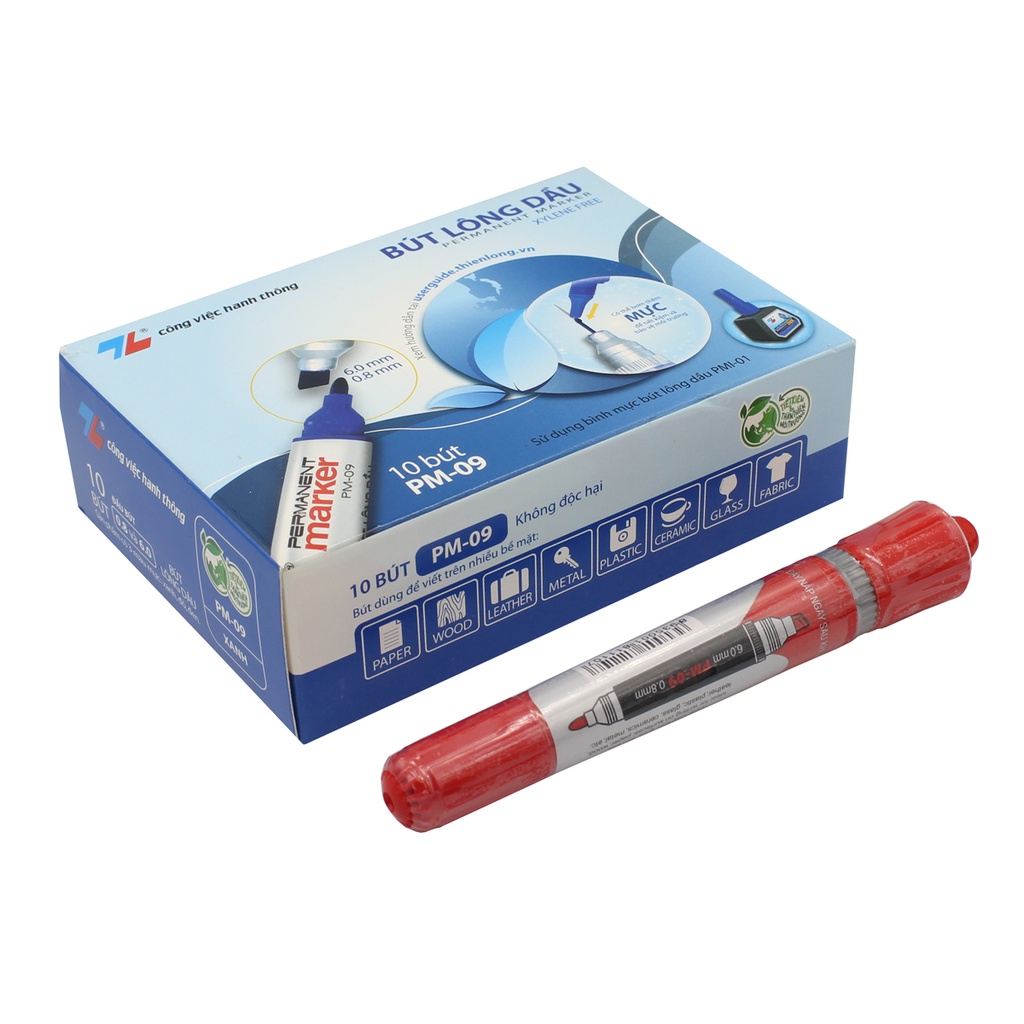 Bút lông dầu thiên long pm09 không xóa được thiện phước
