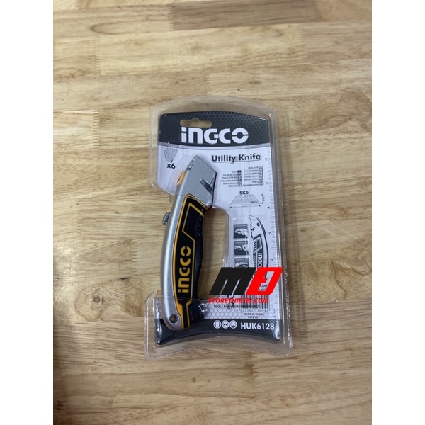 HUK6128 Dao rọc giấy đa năng cao cấp ingco