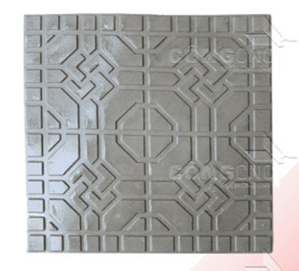 Khuôn đổ gạch lát trang trí sân vườn 40*40 cm mẫu khuôn MK02