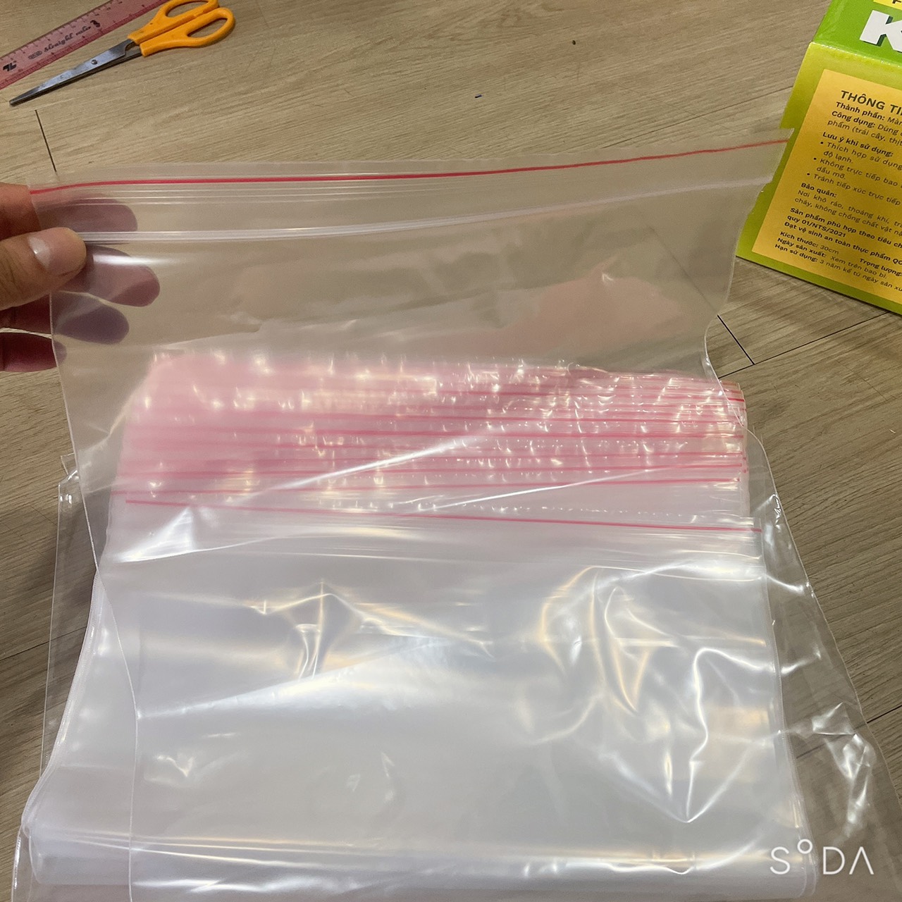 1kg Túi Zipper Đựng Thực Phẩm Nhiều Size
