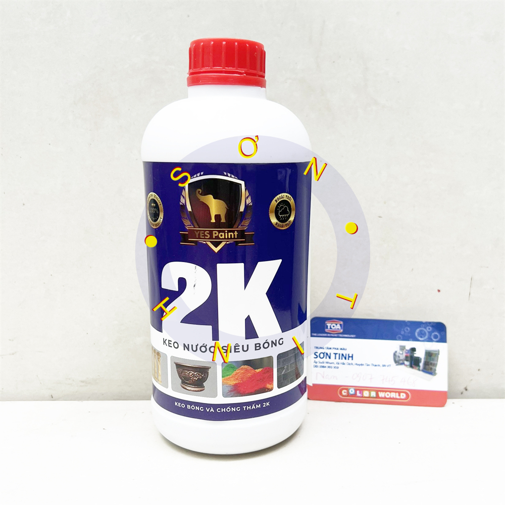 Keo bóng nước chống thấm siêu bóng 2k yes tím