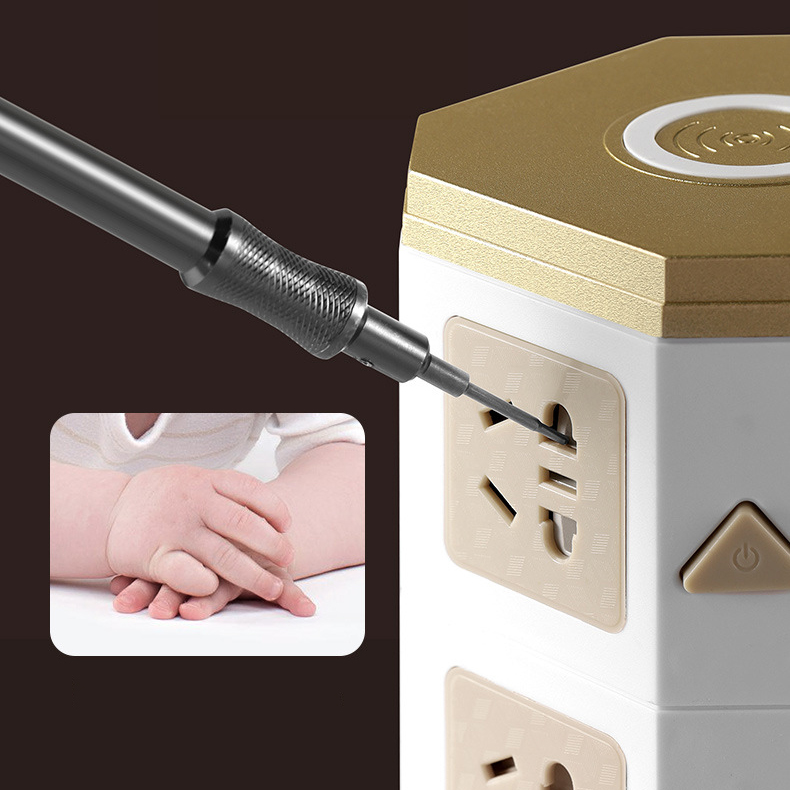Ổ Cắm Điện Đa Năng Có Sạc Không Dây 10W Chịu Tải 2500W, 2 Cổng Sạc USB 2A , Chống Giật, An Toàn Trẻ Nhỏ