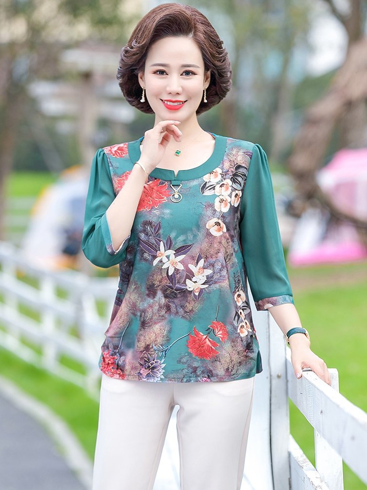 Áo kiểu trung niên nữ
