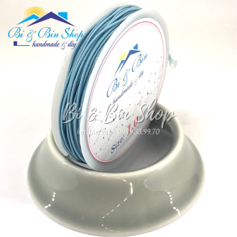 Cuộn Dây Thun Màu Co Giãn Dùng Xỏ Chuỗi, Hạt Gỗ Làm Vòng Đeo Tay, Làm Trang Sức Handmade