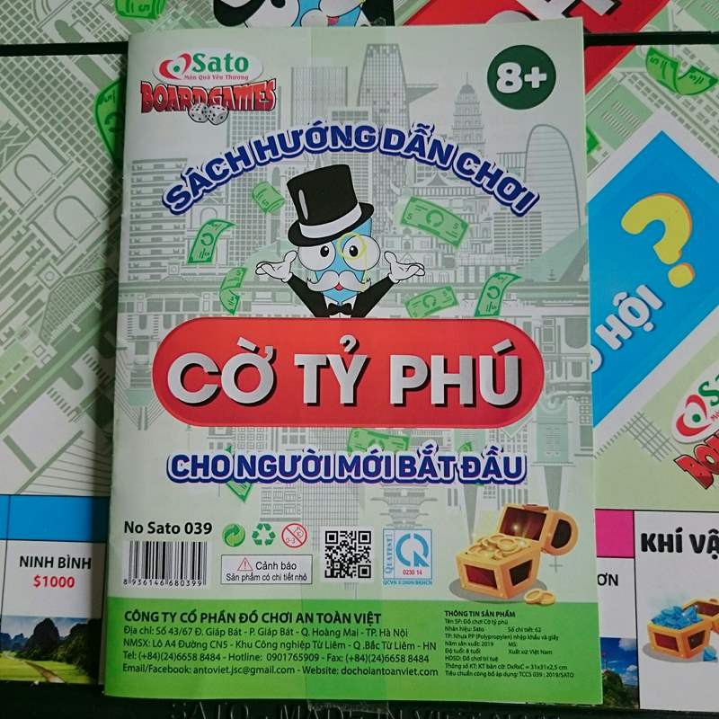 Đồ Chơi Trí Tuệ Bộ Cờ Tỷ Phú Loại Lớn Cho Bé (Hàng Việt Nam Chất Lượng Cao)