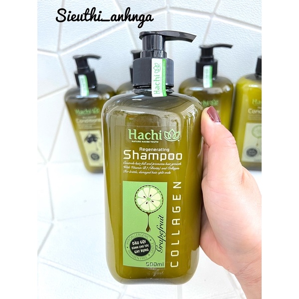 Dầu Gội/Dầu Xả HaChi Chai 500Ml