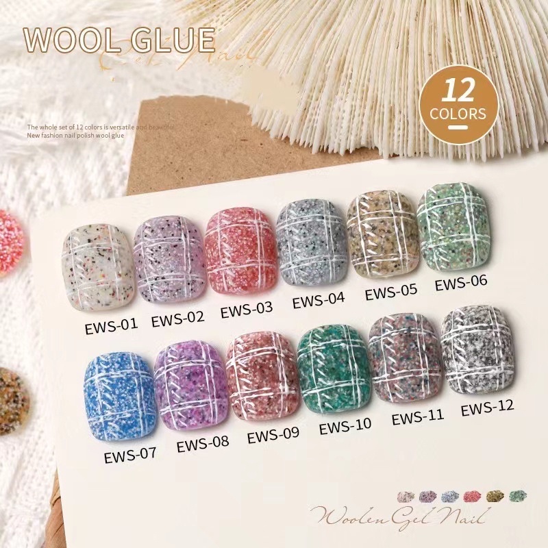 Gel cát dạ as 12 màu siêu đẹp