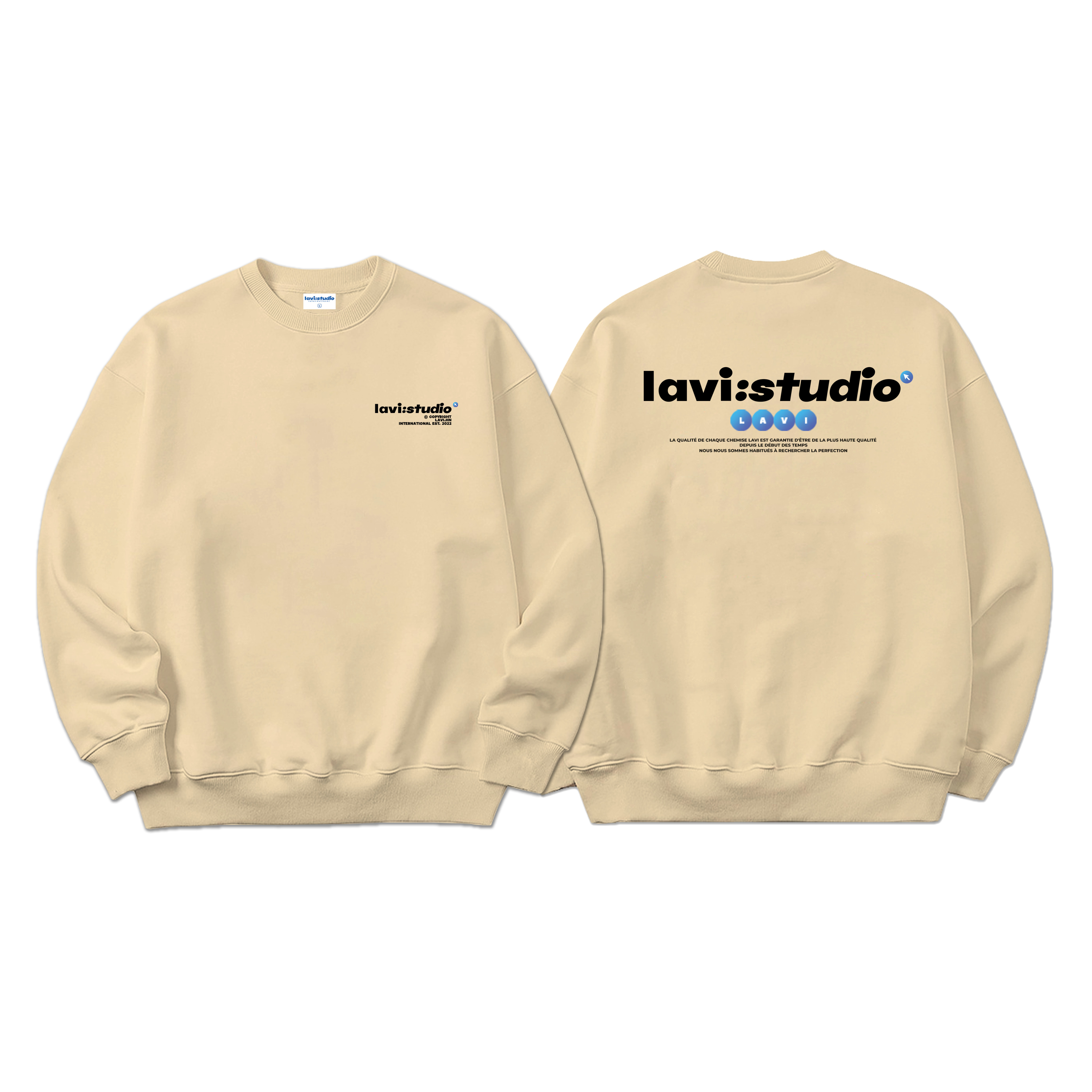 Áo Sweater Form rộng Lavi - Studio nỉ chân cua