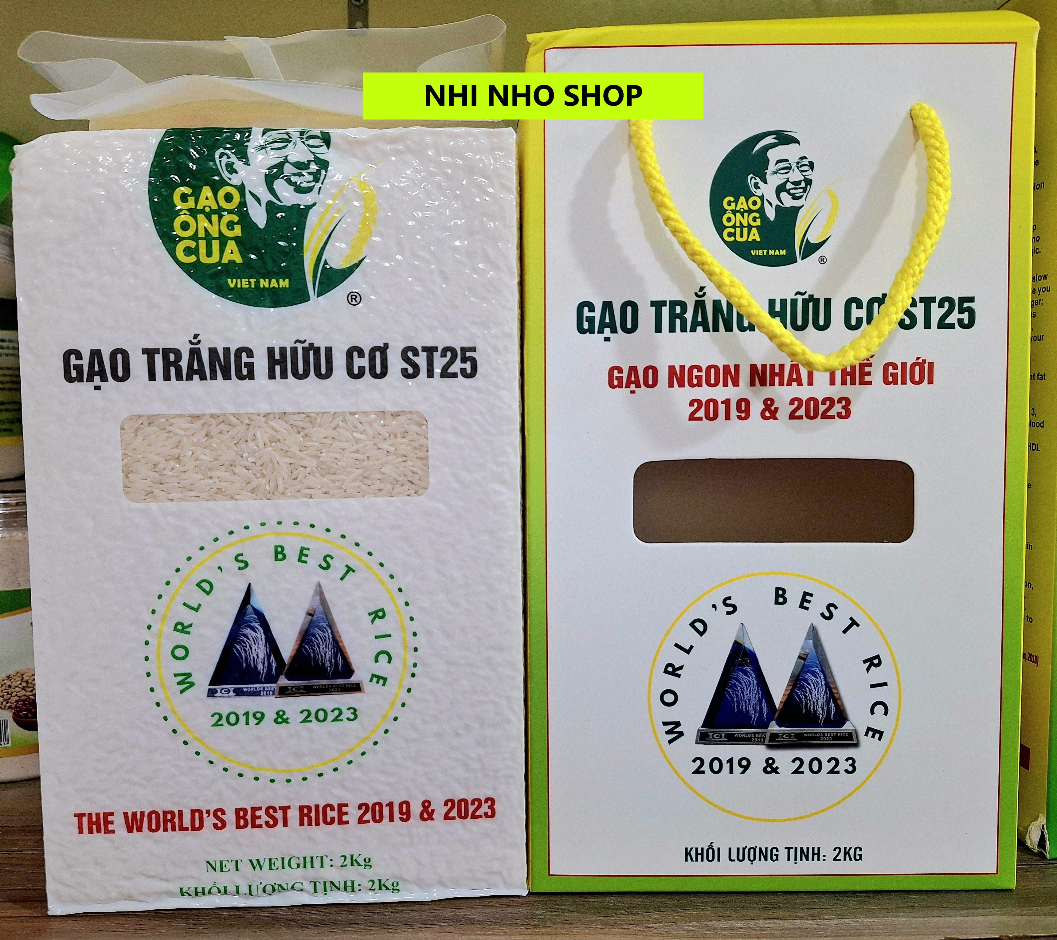 Organic Ong Cong Rice St25 (2kg Vacuum Packed Box)